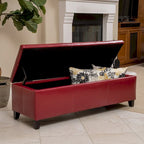 Banc de rangement capitonné pour chambre à coucher, salon ou entrée