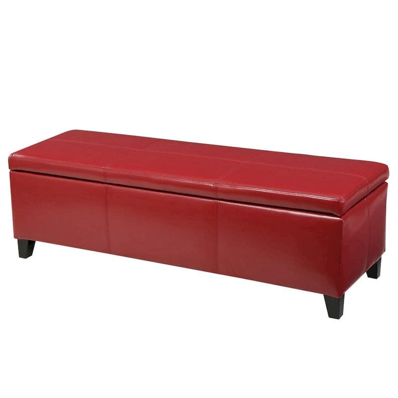 Banc de rangement capitonné pour chambre à coucher, salon ou entrée
