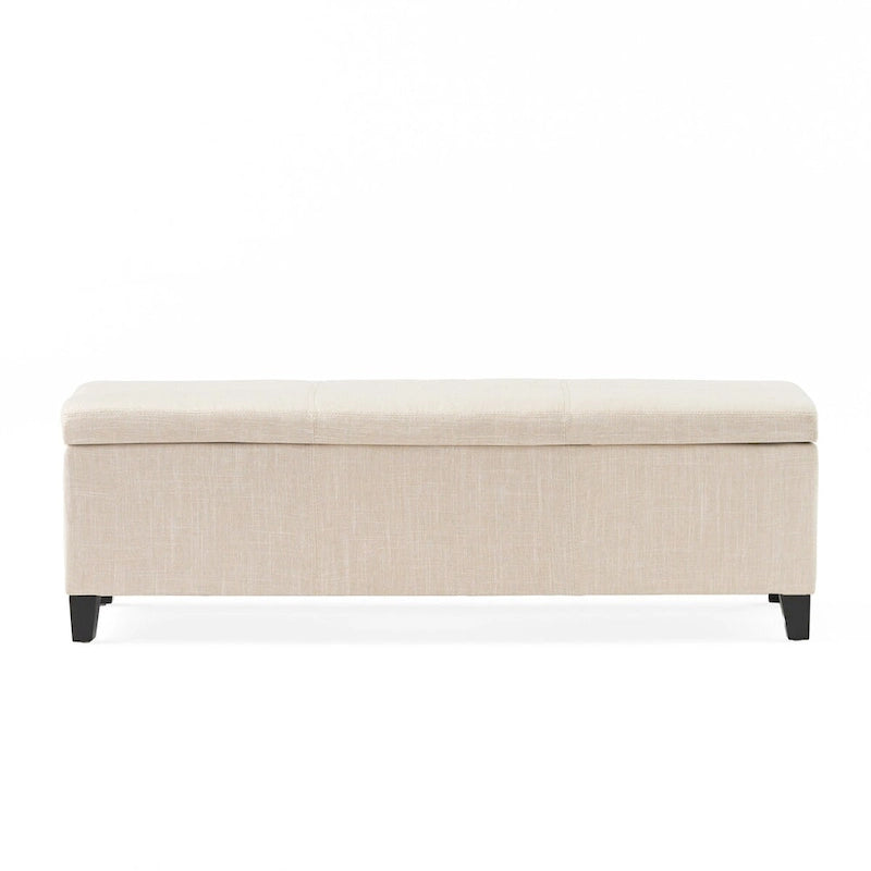 Banc de rangement capitonné pour chambre à coucher, salon ou entrée