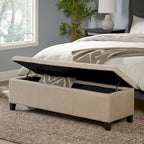 Banc de rangement capitonné pour chambre à coucher, salon ou entrée