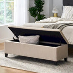 Banc de rangement capitonné pour chambre à coucher, salon ou entrée