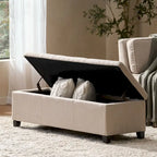 Banc de rangement capitonné pour chambre à coucher, salon ou entrée