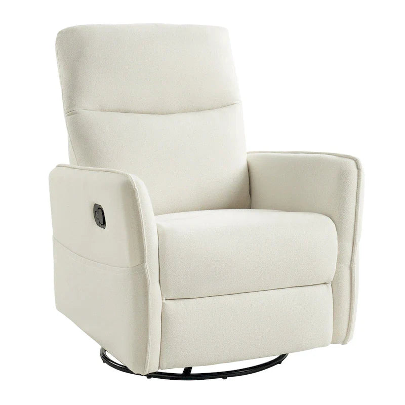 Fauteuil inclinable pivotant Curtis avec deux poches latérales par HULALA HOME
