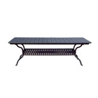 Ensemble de salle à manger d'extérieur 11 pièces Ten Star (avec 2 fauteuils pivotants à bascule) avec coussins et table à rallonge rectangulaire 42 x 92/ 42 x 120