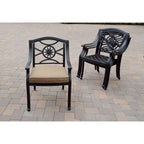 Ensemble de salle à manger d'extérieur 11 pièces Ten Star (avec 2 fauteuils pivotants à bascule) avec coussins et table à rallonge rectangulaire 42 x 92/ 42 x 120