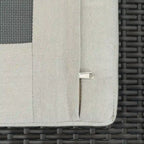 Ensemble de conversation d'extérieur Portofino Casual 7 pièces avec braséro, fonction pivotante et coussins Sunbrella