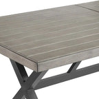 Ensemble de salle à manger en osier pour patio extérieur avec fauteuils et table