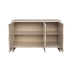 Meuble buffet de rangement à 3 portes en bois de style ferme