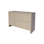 Meuble buffet de rangement à 3 portes en bois de style ferme