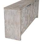 Meuble buffet de rangement à 3 portes en bois de style ferme