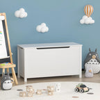 Coffre de rangement en bois pour jouets pour enfants avec couvercle à charnière de sécurité, pour les 3 ans et plus