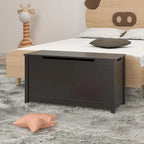 Coffre de rangement en bois pour jouets pour enfants avec couvercle à charnière de sécurité, pour les 3 ans et plus