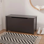 Coffre de rangement en bois pour jouets pour enfants avec couvercle à charnière de sécurité, pour les 3 ans et plus