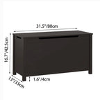 Coffre de rangement en bois pour jouets pour enfants avec couvercle à charnière de sécurité, pour les 3 ans et plus