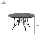 Ensemble de salle à manger d'extérieur 5 pièces en aluminium moulé avec table et chaises