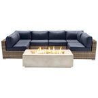 Ensemble de 4 places LSI avec foyer et coussins Sunbrella
