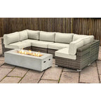Ensemble de 4 places LSI avec foyer et coussins Sunbrella