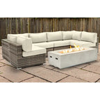 Ensemble de 4 places LSI avec foyer et coussins Sunbrella