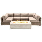 Ensemble de 4 places LSI avec foyer et coussins Sunbrella