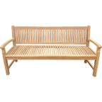 Banc de patio extérieur en bois de teck Seven Seas Teak El Mar, 1,8 m