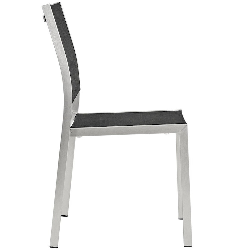 Ensemble de salle à manger d'extérieur 7 pièces en aluminium Shore