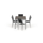 Ensemble de salle à manger d'extérieur 7 pièces en aluminium Shore