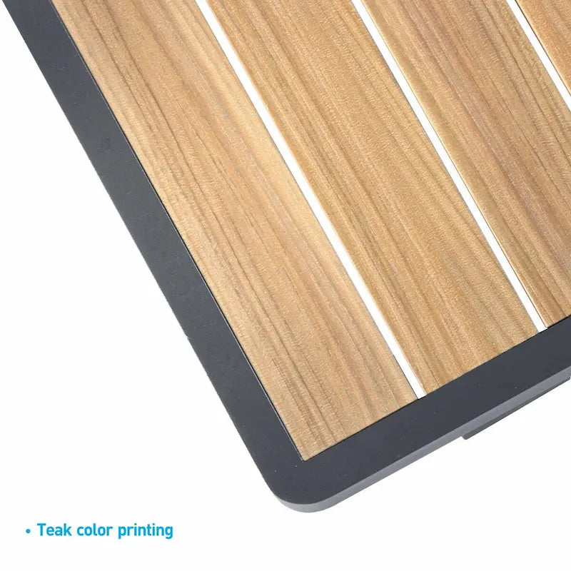 HIGOLD Nofi Ensemble repas de 5 pièces en aluminium pour patio, anthracite mat