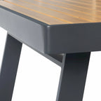HIGOLD Nofi Ensemble repas de 5 pièces en aluminium pour patio, anthracite mat