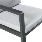 HIGOLD Nofi Ensemble repas de 5 pièces en aluminium pour patio, anthracite mat