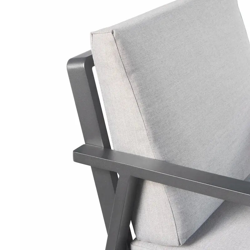 HIGOLD Nofi Ensemble repas de 5 pièces en aluminium pour patio, anthracite mat