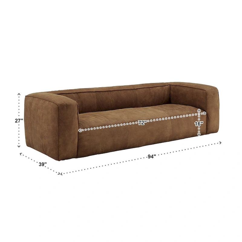Canapé Divya Outback en cuir tanné par iNSPIRE Q Modern