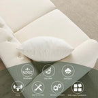 Canapé Chesterfield en velours 79 places pour salon, canapé capitonné avec accoudoirs roulés et têtes de clou, deux oreillers