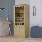 Meuble Bar, Quatre porte-bouteilles intégrés pour Salon