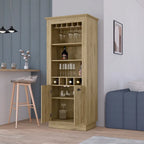 Meuble Bar, Quatre porte-bouteilles intégrés pour Salon
