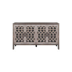 Meuble de rangement, Buffet, Cabinet antique à quatre portes ajourées