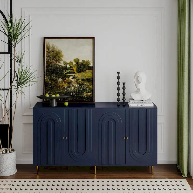 Buffet en bois laqué à 4 portes