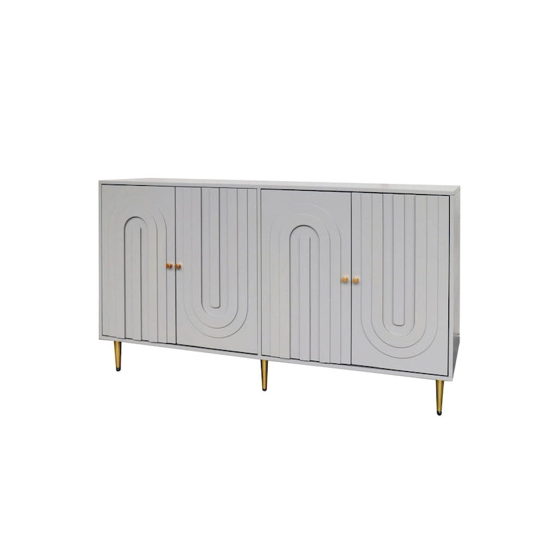 Buffet en bois laqué à 4 portes