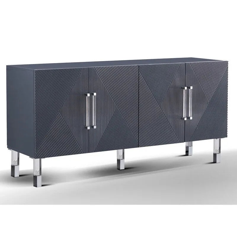 Buffet Lawson 64 Best Master Furniture avec pieds en acrylique