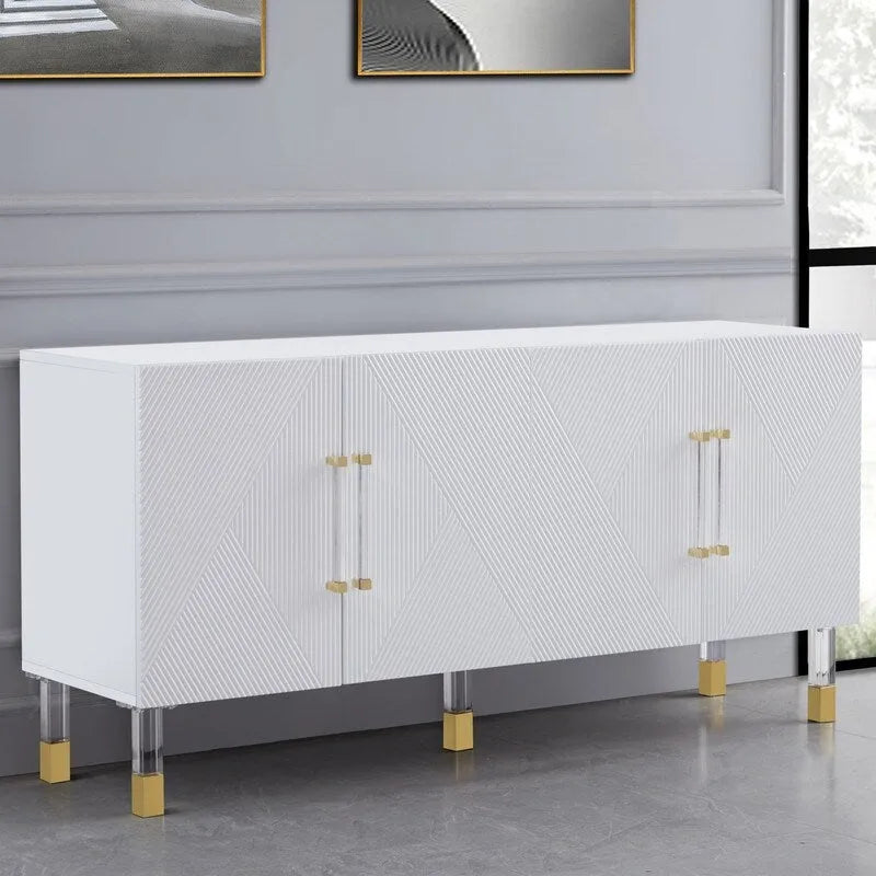 Buffet Lawson 64 Best Master Furniture avec pieds en acrylique