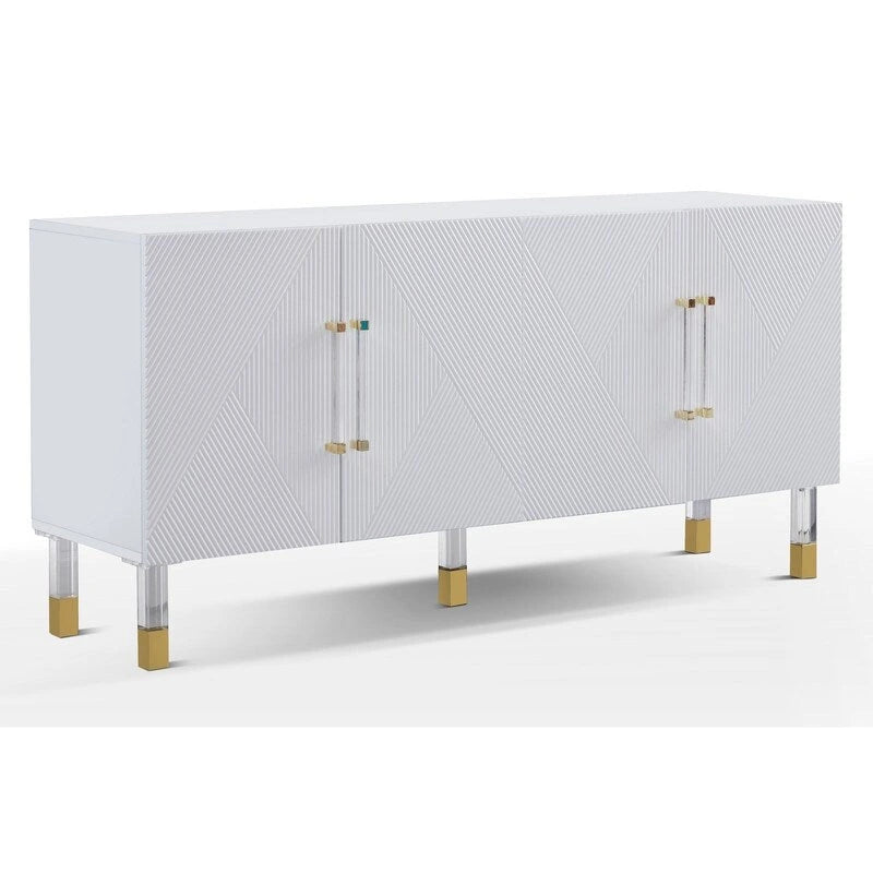 Buffet Lawson 64 Best Master Furniture avec pieds en acrylique