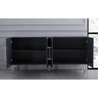 Buffet Lawson 64 Best Master Furniture avec pieds en acrylique