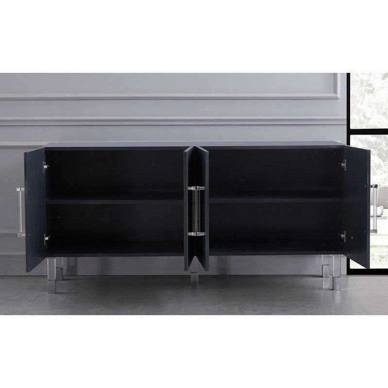 Buffet Lawson 64 Best Master Furniture avec pieds en acrylique