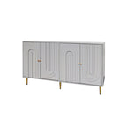 Bahut de buffet en bois laqué moderne à 4 portes