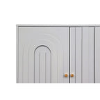 Bahut de buffet en bois laqué moderne à 4 portes