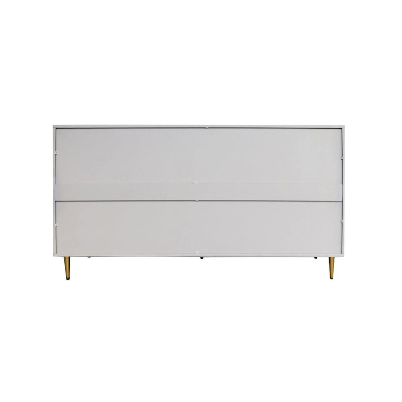 Bahut de buffet en bois laqué moderne à 4 portes
