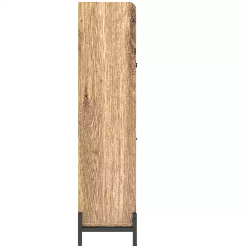 Meuble à Chaussures avec 4 Tiroirs Basculants, Range-Chaussures Étroit, en Bois H 98,5 cm