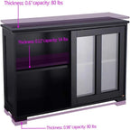 Meuble de rangement de buffet empilable – 41,9P x 13L x 24,5H