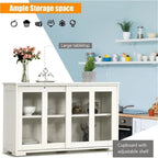 Meuble de rangement de buffet empilable – 41,9P x 13L x 24,5H