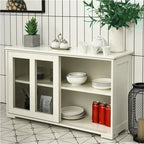 Meuble de rangement de buffet empilable – 41,9P x 13L x 24,5H