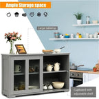 Meuble de rangement de buffet empilable – 41,9P x 13L x 24,5H